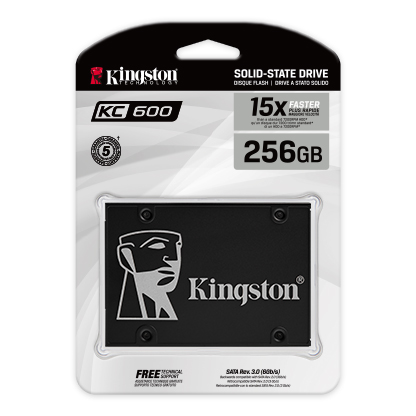 Kingston KC600 SATA SSD 2.5″ 256GB