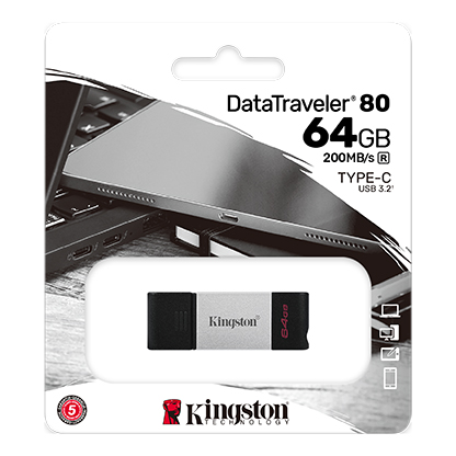 Kingston DataTraveler 80 USB-C 3.2 Pen Drive 64GB