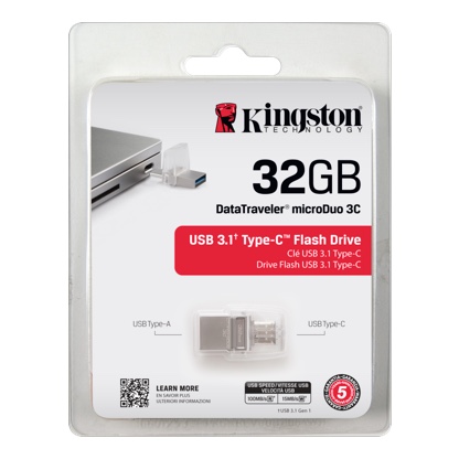 Kingston DataTraveler MicroDuo 3C USB Pen Drive OTG 32GB